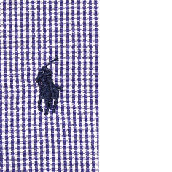 POLO RALPH LAUREN YARMOUTH/ REGULAR FIT 100% COTTON SHIRT PURPLE-BLUE 16 1/2 | L - Picture 1 of 4